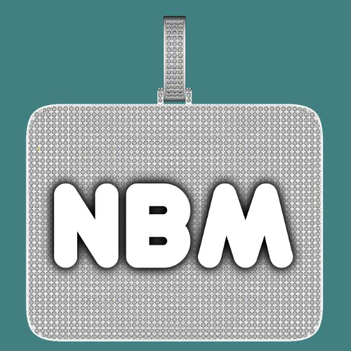 CUSTOM LETTER NECKLACE 3D BIG SQUARE