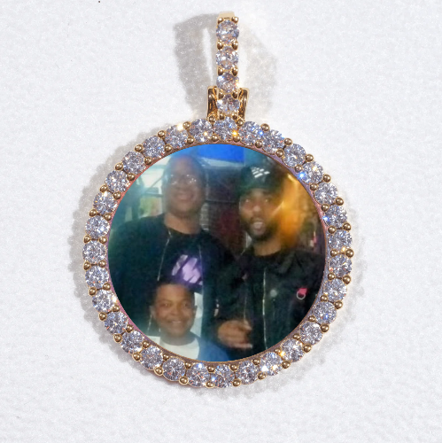 3D CIRCLE CUSTOM PICTURE PENDANT SMALL SIZE