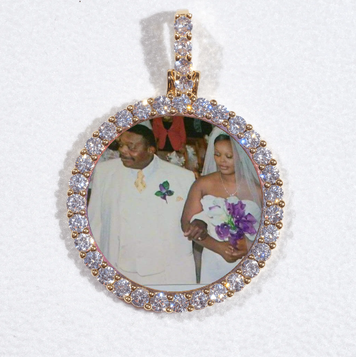 3D CIRCLE CUSTOM PICTURE PENDANT SMALL SIZE