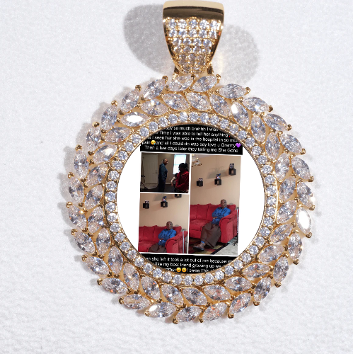 Large 3D Wheat Ear Custom Picture Pendant