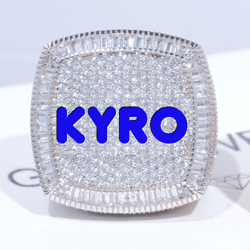 CUSTOM LETTER 3D ICED RING