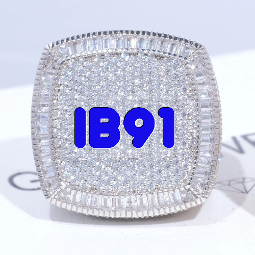 CUSTOM LETTER 3D ICED RING