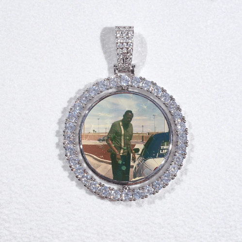 3D Spinning 2-Faced Custom Picture Pendant