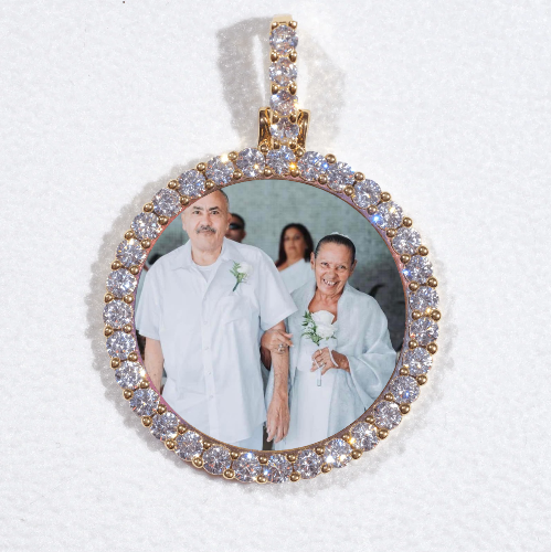 3D CIRCLE CUSTOM PICTURE PENDANT SMALL SIZE