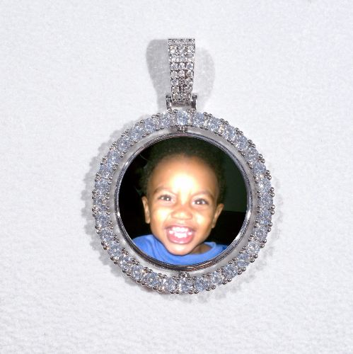 3D Spinning 2-Faced Custom Picture Pendant