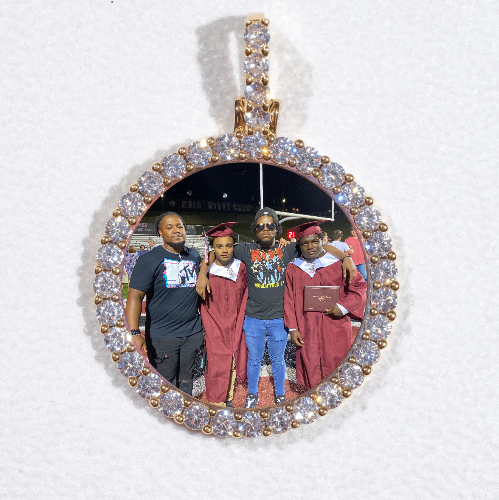 3D CIRCLE CUSTOM PICTURE PENDANT SMALL SIZE