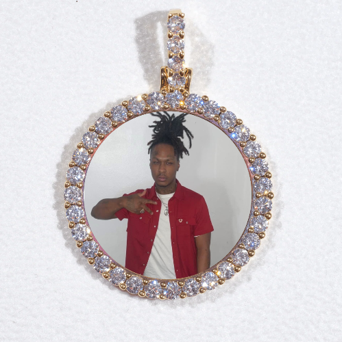 3D CIRCLE CUSTOM PICTURE PENDANT SMALL SIZE