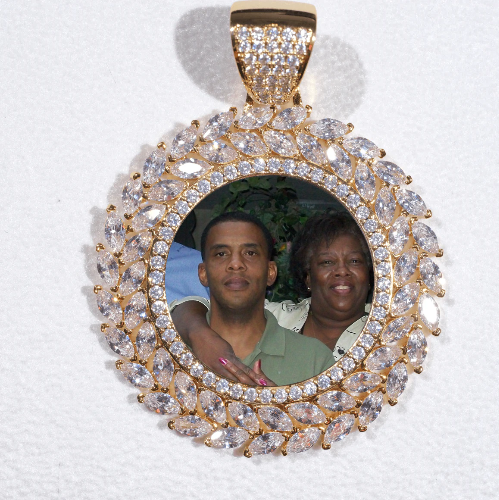 Large 3D Wheat Ear Custom Picture Pendant