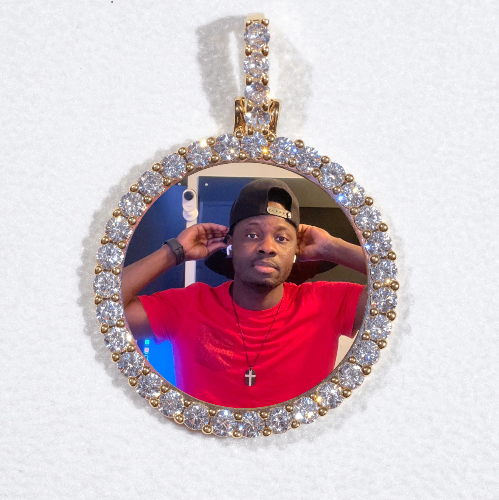 3D CIRCLE CUSTOM PICTURE PENDANT SMALL SIZE