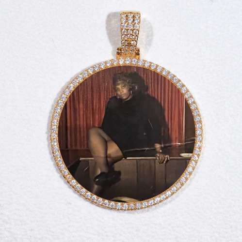 MEDIUM 3D CIRCLE CUSTOM PICTURE PENDANT