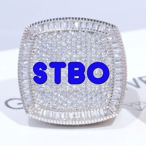 CUSTOM LETTER 3D ICED RING