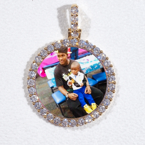 3D CIRCLE CUSTOM PICTURE PENDANT SMALL SIZE