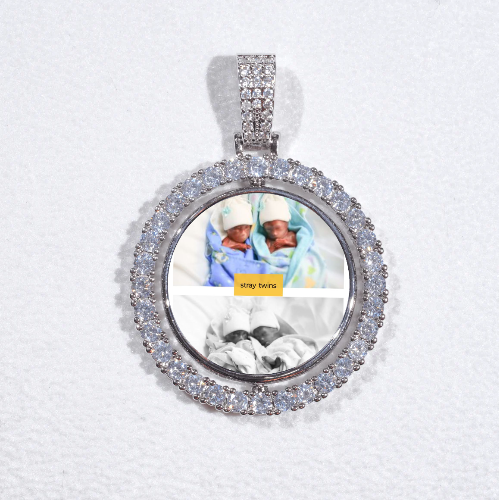 3D Spinning 2-Faced Custom Picture Pendant