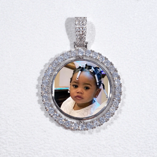 3D Spinning 2-Faced Custom Picture Pendant