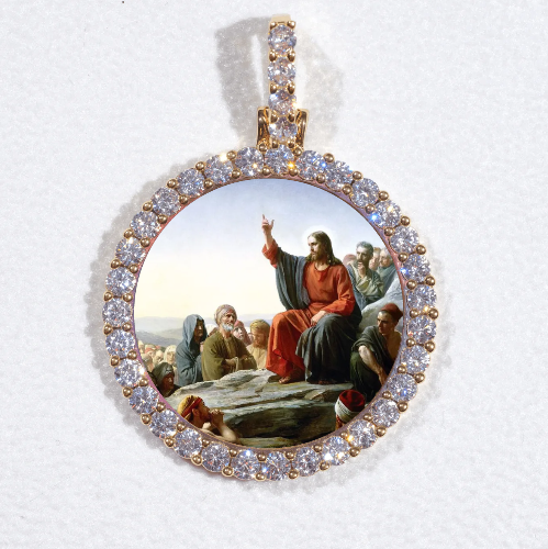 3D CIRCLE CUSTOM PICTURE PENDANT SMALL SIZE