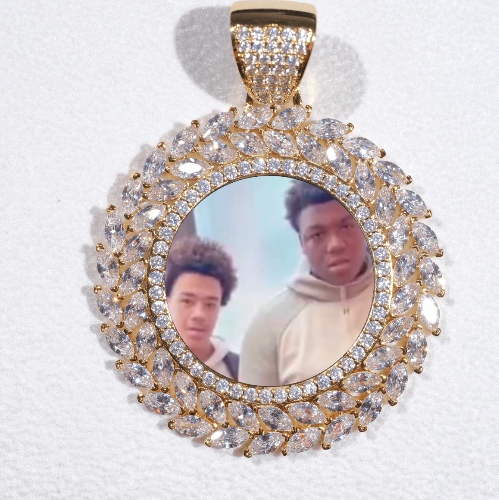 Large 3D Wheat Ear Custom Picture Pendant