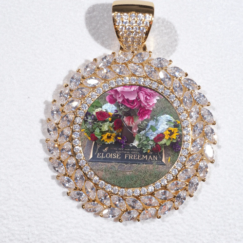 Large 3D Wheat Ear Custom Picture Pendant