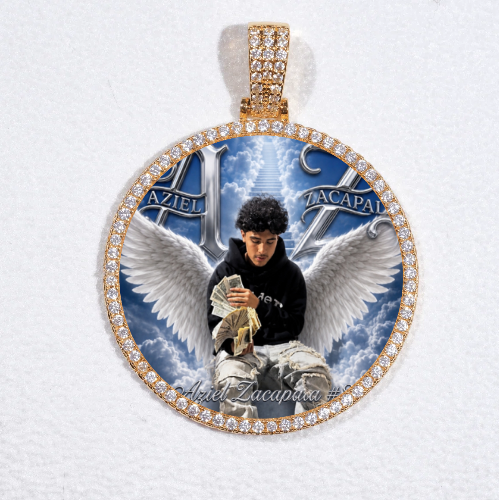 MEDIUM 3D CIRCLE CUSTOM PICTURE PENDANT