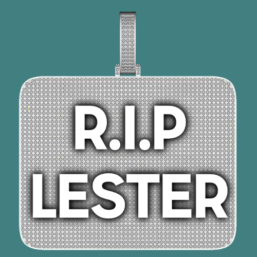 CUSTOM LETTER NECKLACE 3D BIG SQUARE