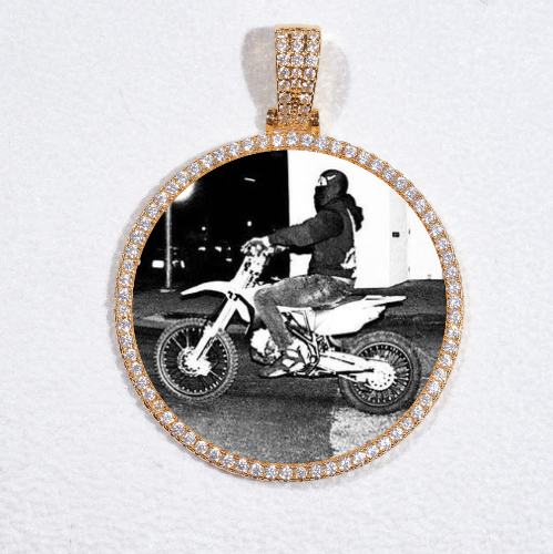 MEDIUM 3D CIRCLE CUSTOM PICTURE PENDANT