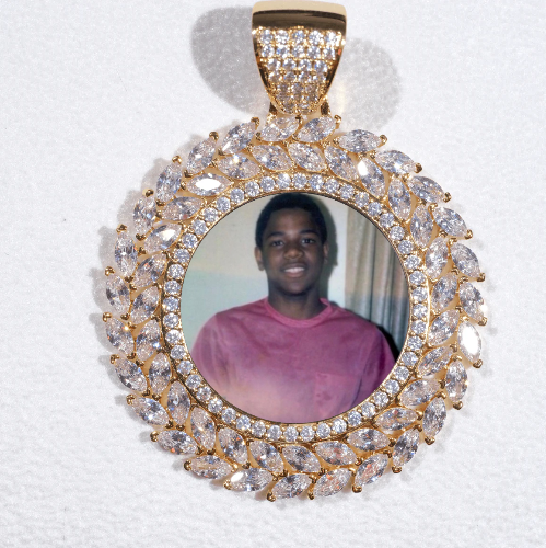 Large 3D Wheat Ear Custom Picture Pendant