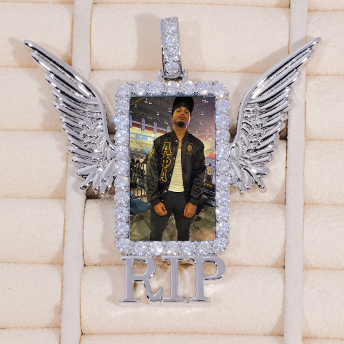 RIP WING 3D CUSTOM PICTURE PENDANT