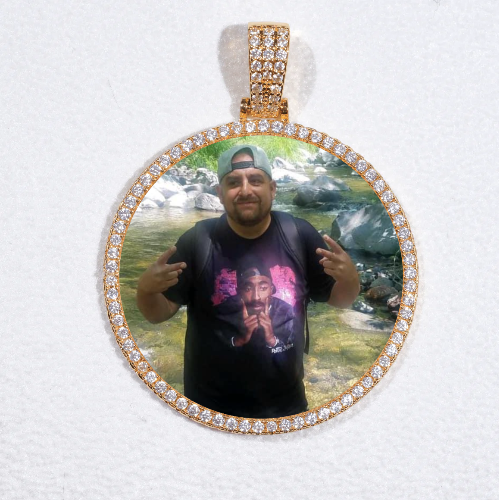 MEDIUM 3D CIRCLE CUSTOM PICTURE PENDANT