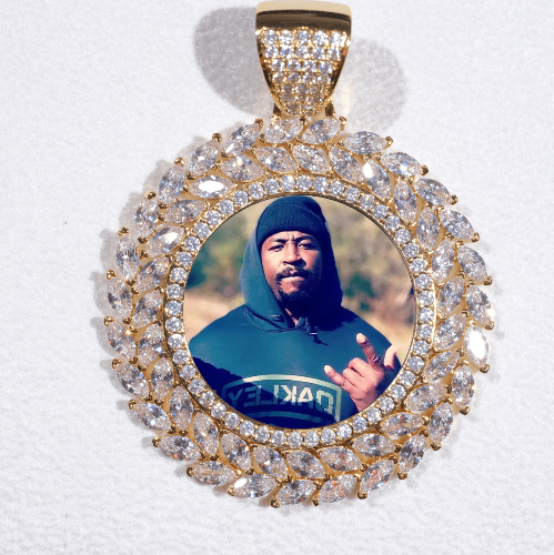 Large 3D Wheat Ear Custom Picture Pendant