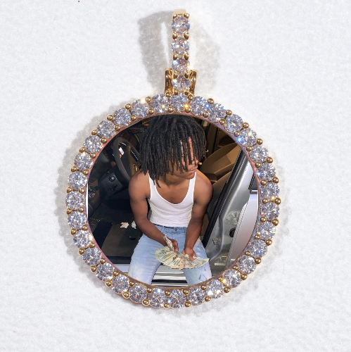 3D CIRCLE CUSTOM PICTURE PENDANT SMALL SIZE