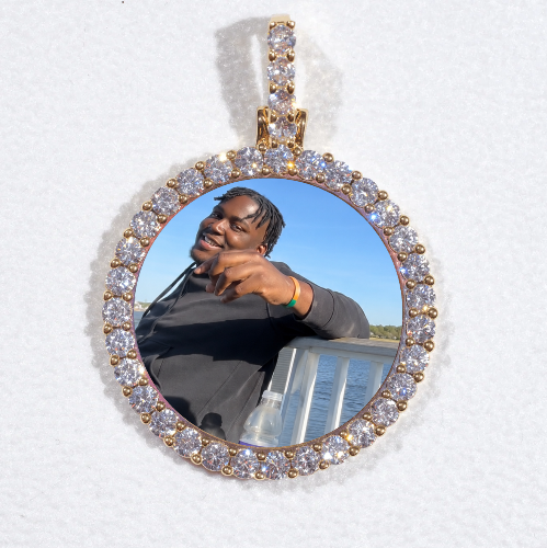 3D CIRCLE CUSTOM PICTURE PENDANT SMALL SIZE