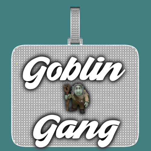 CUSTOM LETTER NECKLACE 3D BIG SQUARE