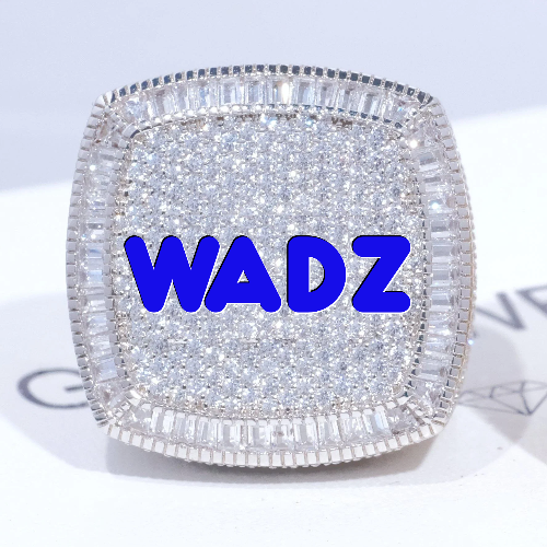 CUSTOM LETTER 3D ICED RING