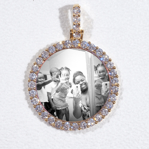 3D CIRCLE CUSTOM PICTURE PENDANT SMALL SIZE