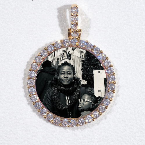 3D CIRCLE CUSTOM PICTURE PENDANT SMALL SIZE