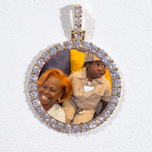 3D CIRCLE CUSTOM PICTURE PENDANT SMALL SIZE