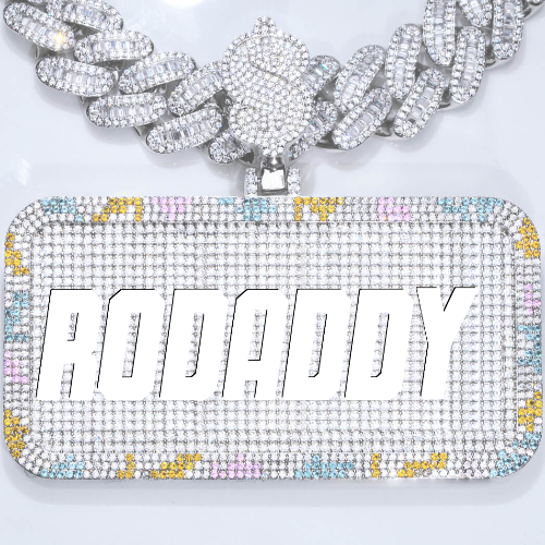 CUSTOM LETTER NECKLACE 3D COLORFUL SQUARE