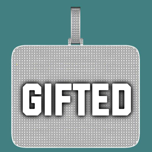 CUSTOM LETTER NECKLACE 3D BIG SQUARE