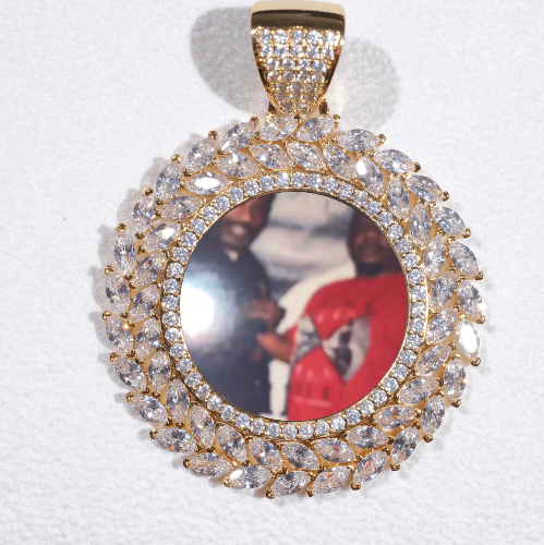 Large 3D Wheat Ear Custom Picture Pendant