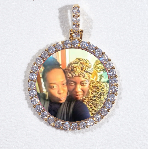 3D CIRCLE CUSTOM PICTURE PENDANT SMALL SIZE