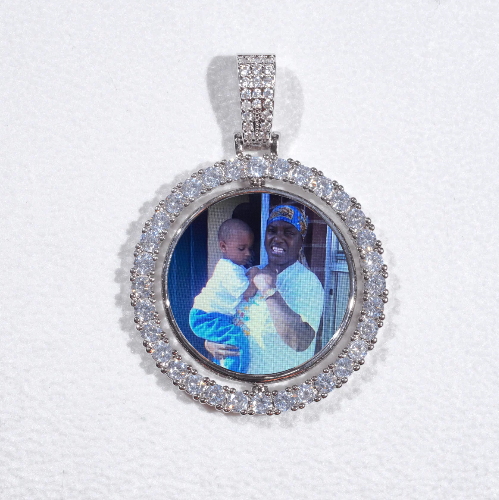 3D Spinning 2-Faced Custom Picture Pendant