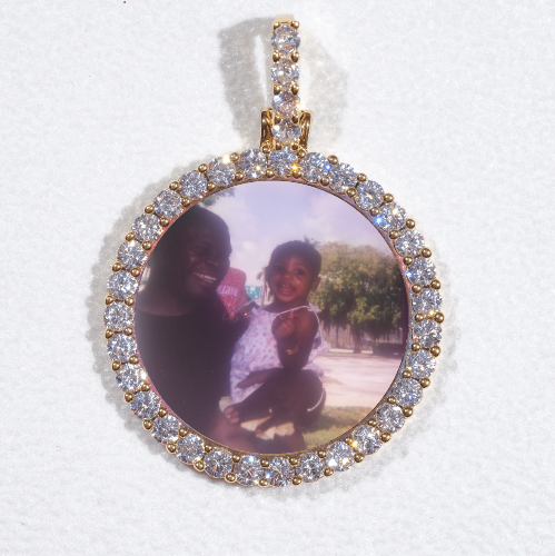 3D CIRCLE CUSTOM PICTURE PENDANT SMALL SIZE