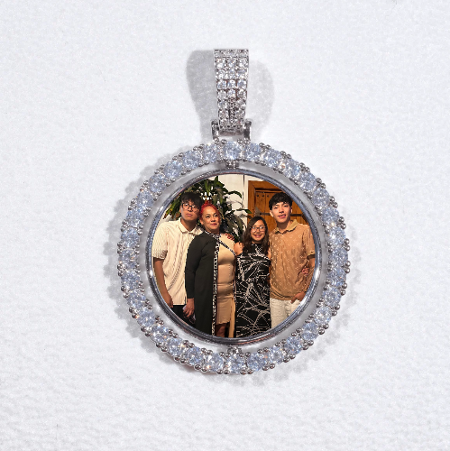 3D Spinning 2-Faced Custom Picture Pendant