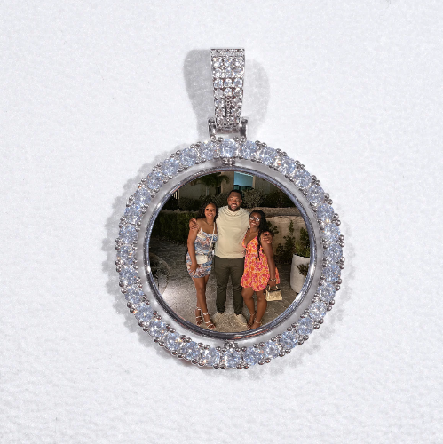 3D Spinning 2-Faced Custom Picture Pendant