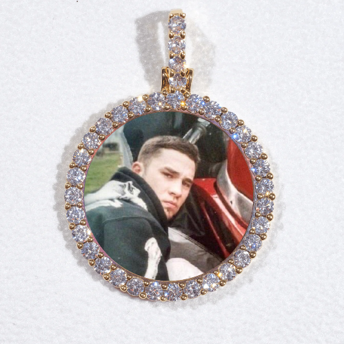 3D CIRCLE CUSTOM PICTURE PENDANT SMALL SIZE