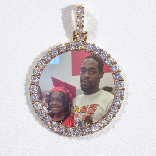 3D CIRCLE CUSTOM PICTURE PENDANT SMALL SIZE