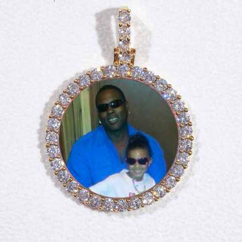 3D CIRCLE CUSTOM PICTURE PENDANT SMALL SIZE