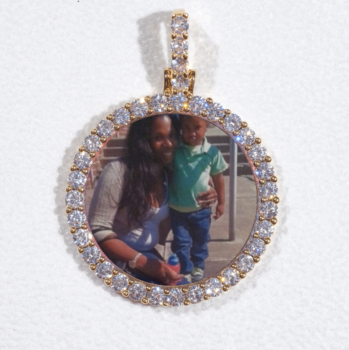 3D CIRCLE CUSTOM PICTURE PENDANT SMALL SIZE
