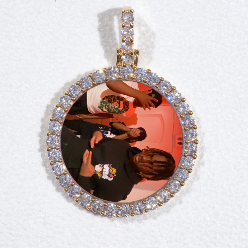3D CIRCLE CUSTOM PICTURE PENDANT SMALL SIZE