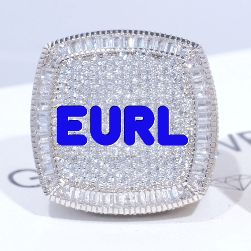 CUSTOM LETTER 3D ICED RING