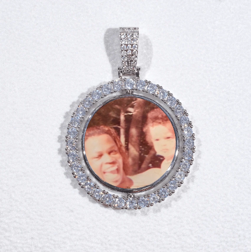 3D Spinning 2-Faced Custom Picture Pendant